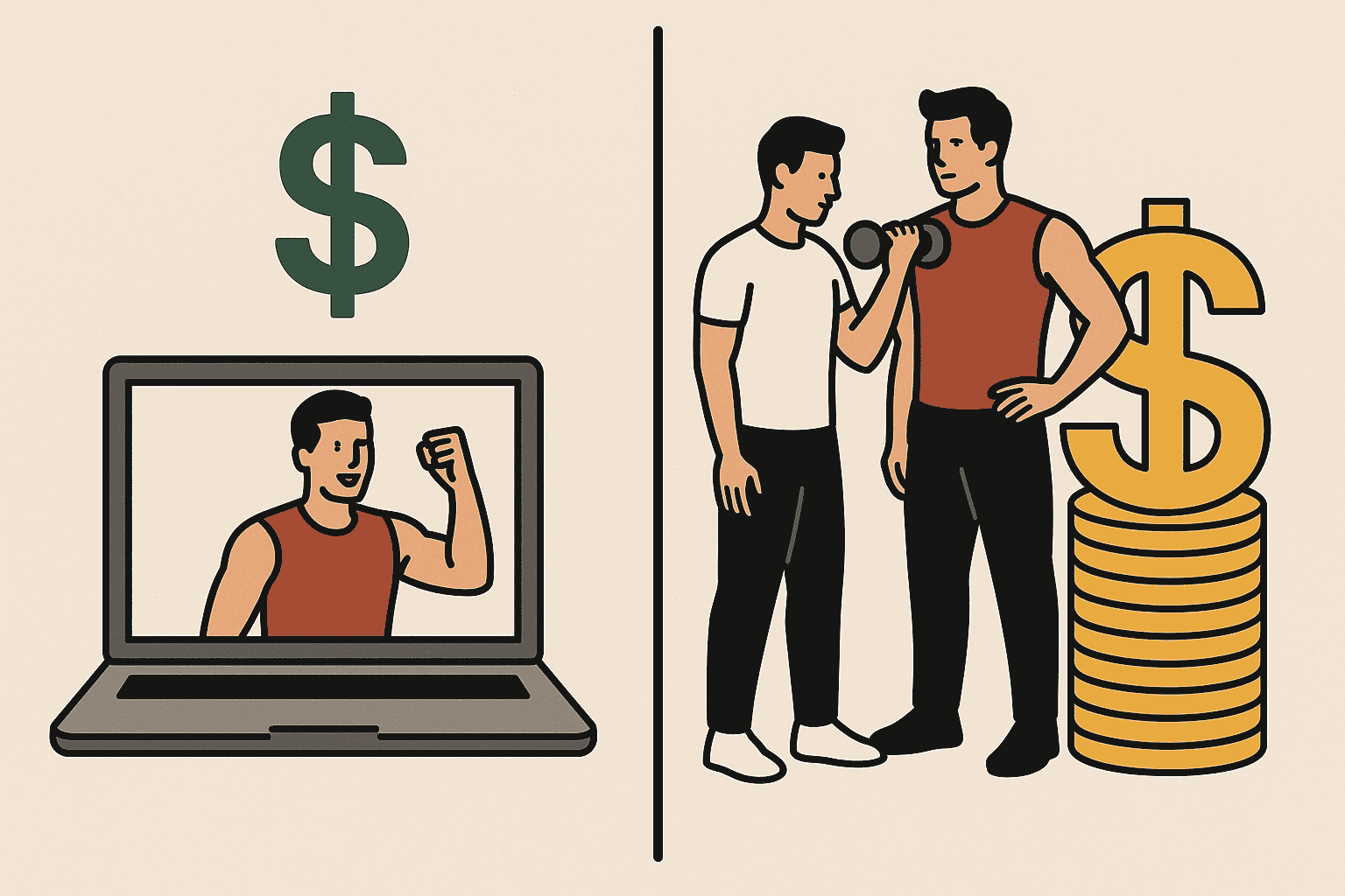 My Online Personal Training vs. In person Personal Training.